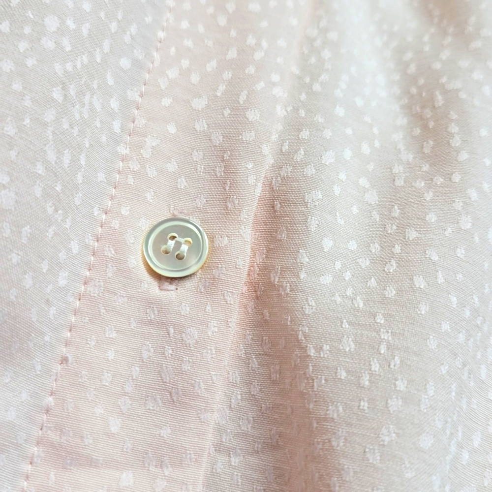 NWT Saint + Sofia London designed Taylor Frill blouse in pastel pink size 10 - Picture 10 of 16